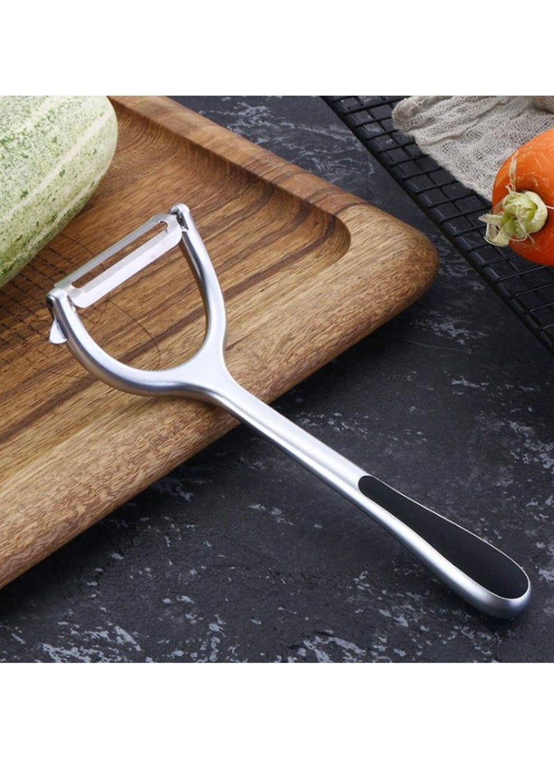 Lukadah Vegetable Peeler Stainless Steel, Premium Potato Peelers for Kitchen, Veggie Fruit Peeler, Apple Carrot Cucumber Peeler，Ultra Sharp Rotary Blade, Heavy Duty Ergonomic Handle  - Image 3