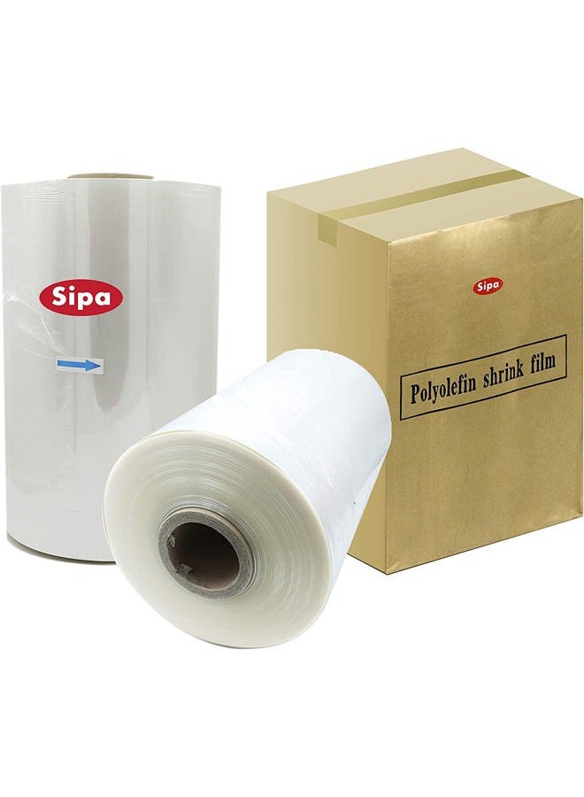 SIPA 10" 75 Gauge Polyolefin Shrink Film Heat Wrap POF Centerfold 3500' feet (1) - Image 1