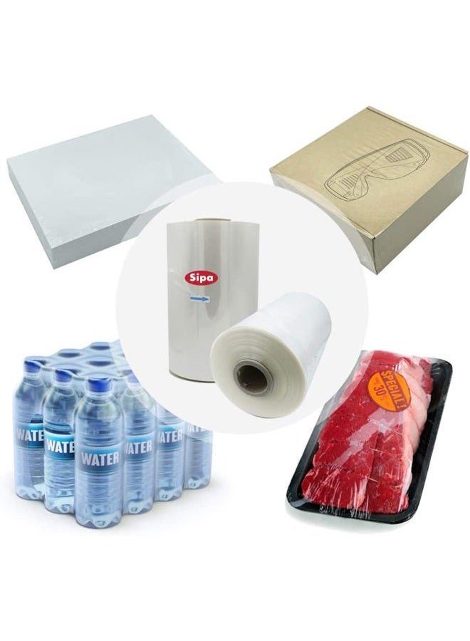 SIPA 10" 75 Gauge Polyolefin Shrink Film Heat Wrap POF Centerfold 3500' feet (1) - Image 2