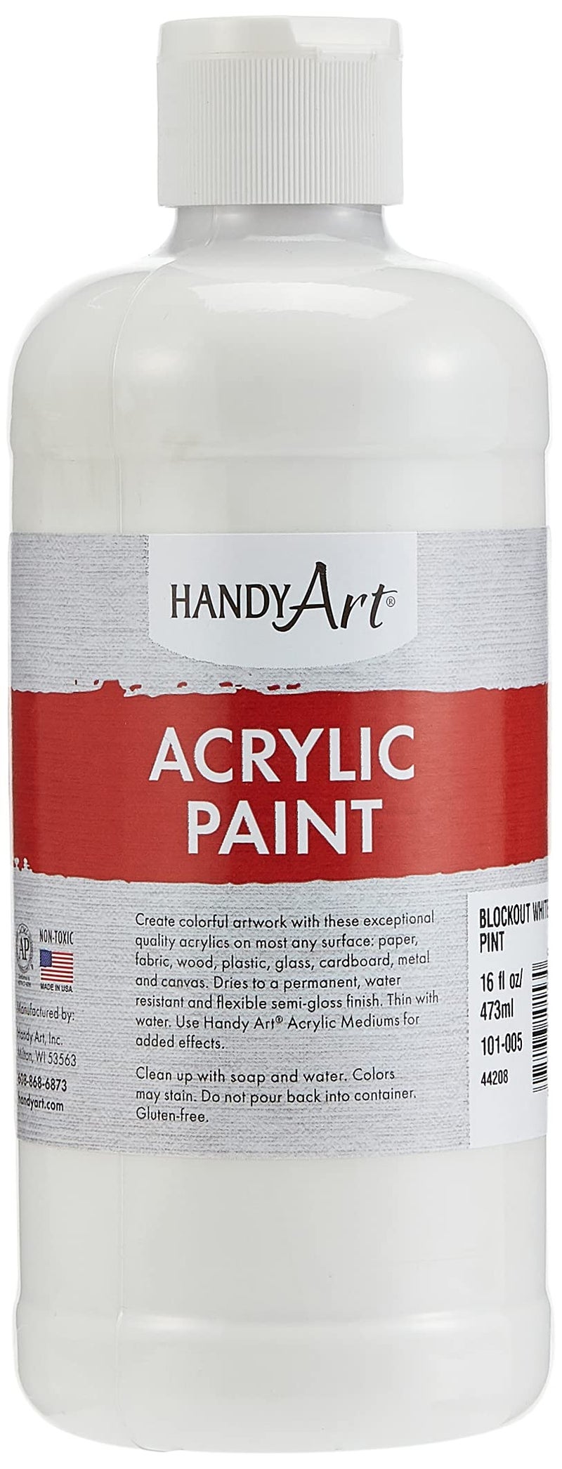 Handy Art Handy Art Student Acrylic Paint 16 ounce Blockout White