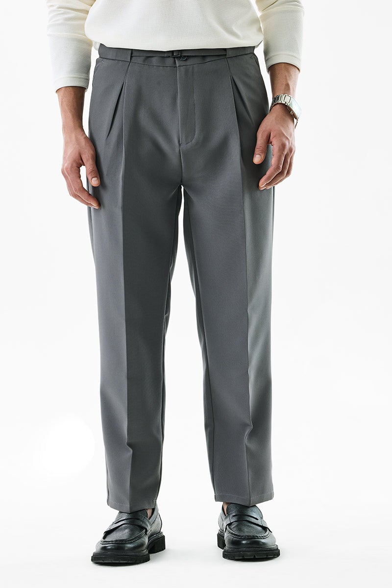 سنيتش بنطلون كوري بقصة عادية مطاطي - Image 1