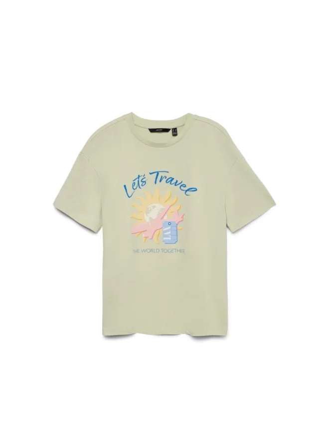 VERO MODA Crew Neck Regular Fit T-Shirt