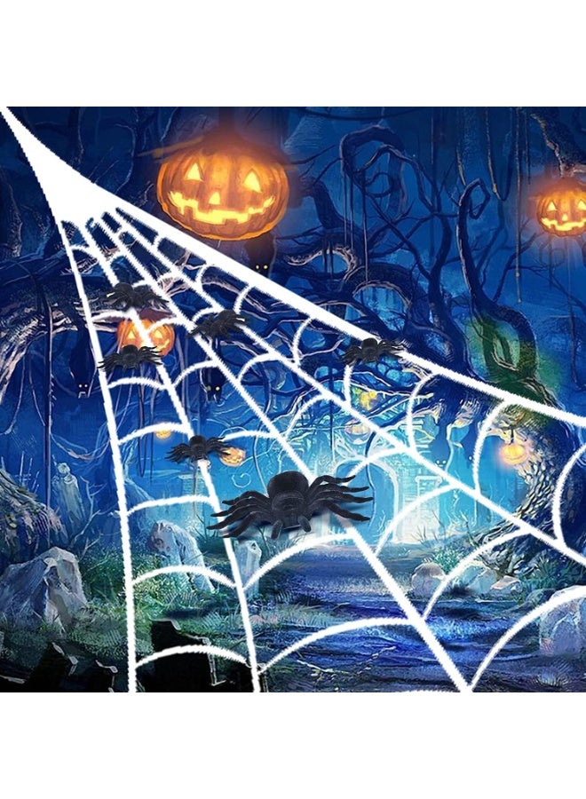 Brain Giggles BrainGiggles Giant Fake Black Spiders with Bendable Legs –Realistic and Scary Halloween Decorations for Indoor & Outdoor Halloween Party | Halloween Supplies and Decor (Set of 4) - Image 4