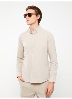 Slim Fit Long Sleeve Men's Shirt