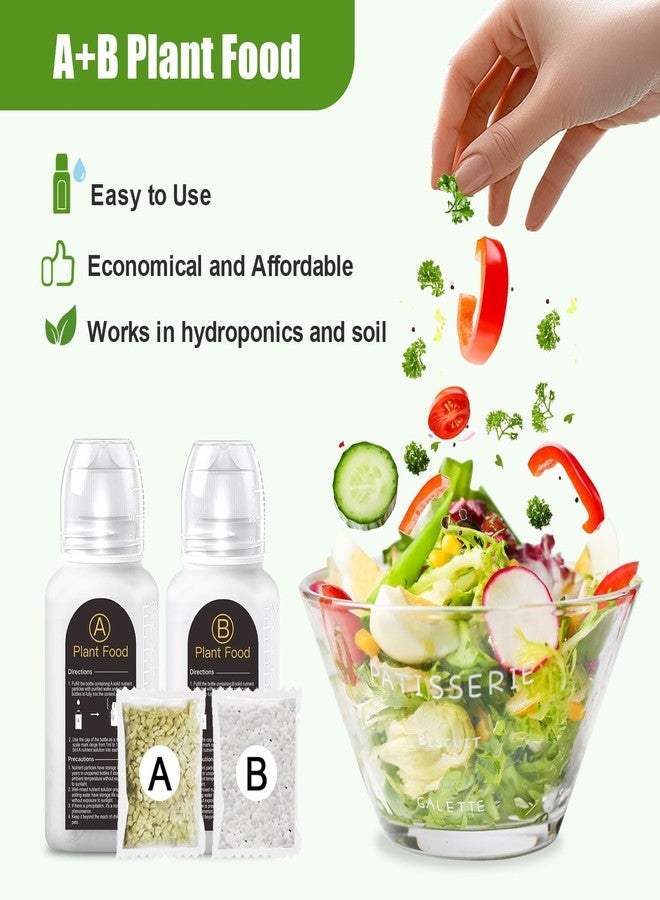 DRYADES Grow Sponges and Nutrients for Hydroponics Plant Food Compatible with Aero Garden and All Brands - Seed Pods Lables and Indoor Plant Fertilizer for Indoor Garden Hydroponics Growing System - Image 4