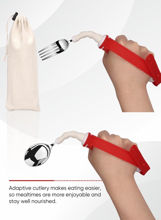GREENANTS Adaptive Utensils for Disability Gadgets Swivel Fork Spoon for Hand Tremors - Image 5