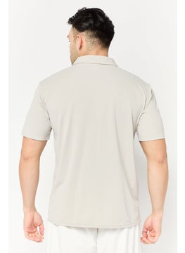 RBX Men Sportswear Fit Short Sleeves Outdoor Polo Shirt, Grey  - Image 4