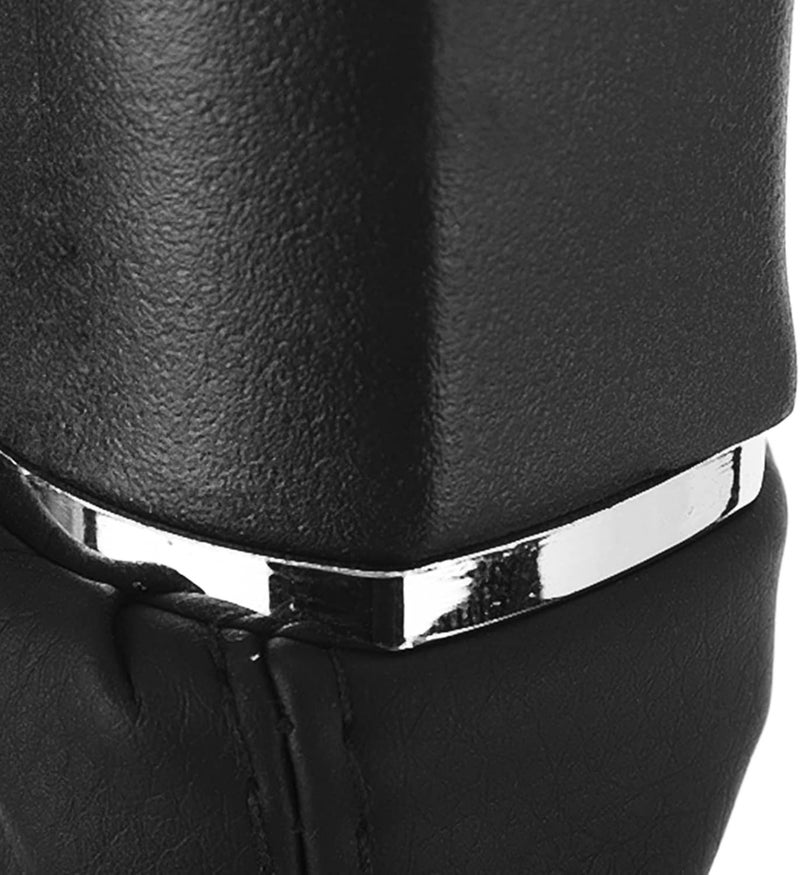 6 Speed Car Gear Shift Knob Gaiter for H, ABS Leather Replacement Kit, Comfortable Ergonomic Design, Easy Installation for Auto Enthusiasts - Image 2