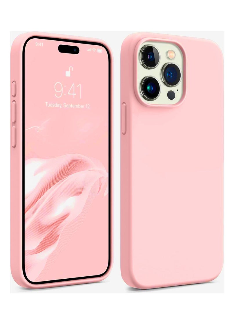 MUDISO iPhone 15 Pro Max Case 6.7 Inch Liquid Gel Silicone iPhone 15 Pro Max Cover Inside Microfiber Soft Silky Touch Anti-Scratch Thin Shockproof Cover Compatible with iPhone 15 Pro Max - Image 1