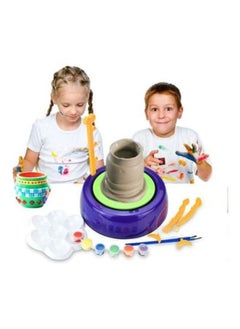 Mini DIY Handmake Ceramic Pottery Wheel Kids Craft Toys For Boys Girls Pottery Wheels Arts And Crafts Child Toy Best Gift