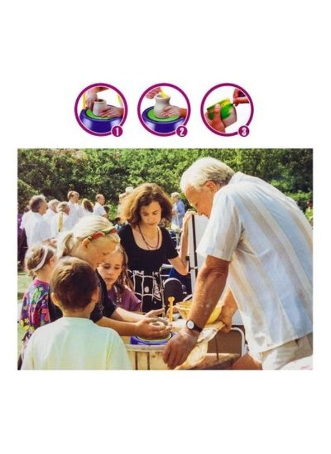 Generic - Mini DIY Handmake Ceramic Pottery Wheel Kids Craft Toys For Boys Girls Pottery Wheels Arts And Crafts Child Toy Best Gift - Image 1