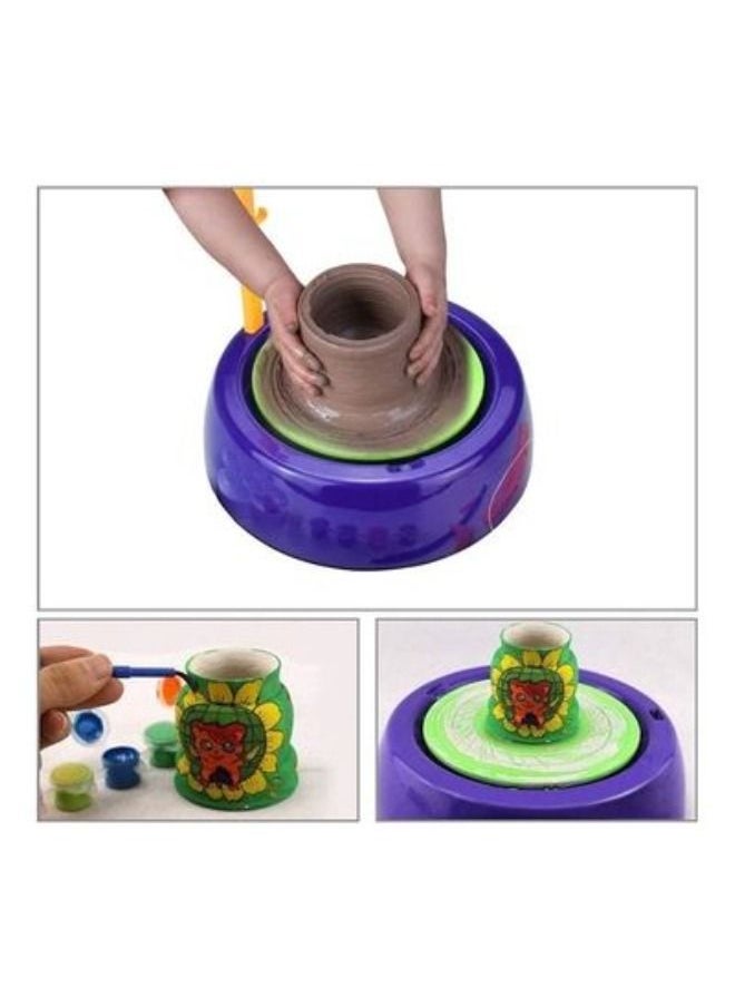 Generic - Mini DIY Handmake Ceramic Pottery Wheel Kids Craft Toys For Boys Girls Pottery Wheels Arts And Crafts Child Toy Best Gift - Image 1