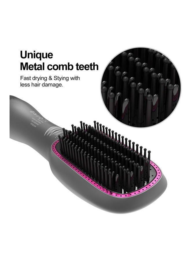 NIBEMINENT Professional Steam And Infrared Hair Dryer Grey 12.5x2.3inch - Image 4