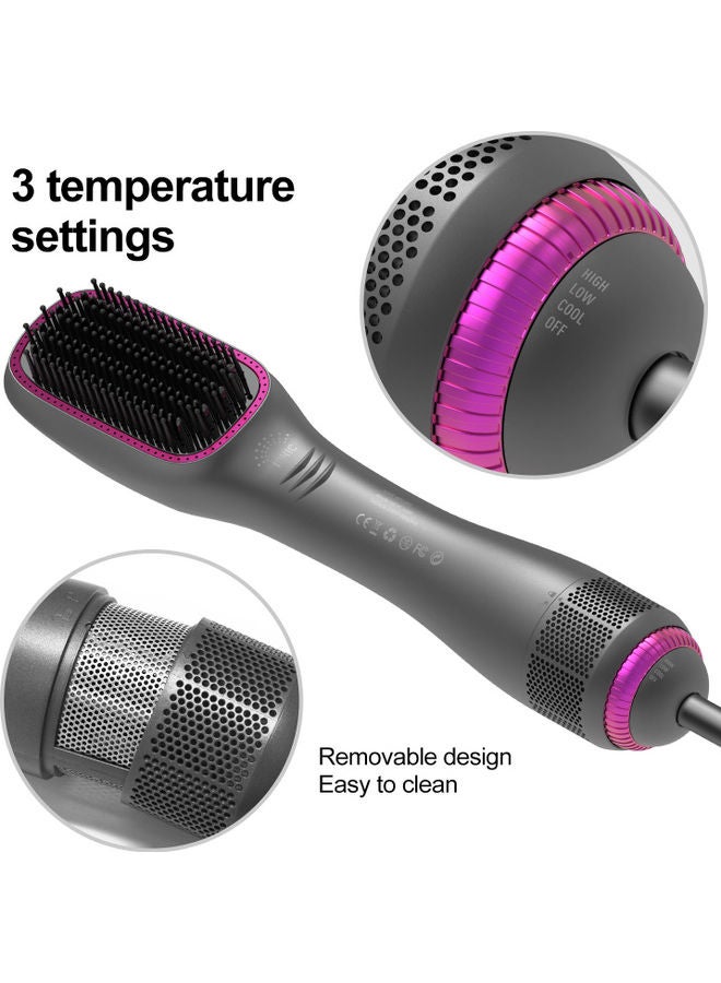 NIBEMINENT Professional Steam And Infrared Hair Dryer Grey 12.5x2.3inch - Image 5