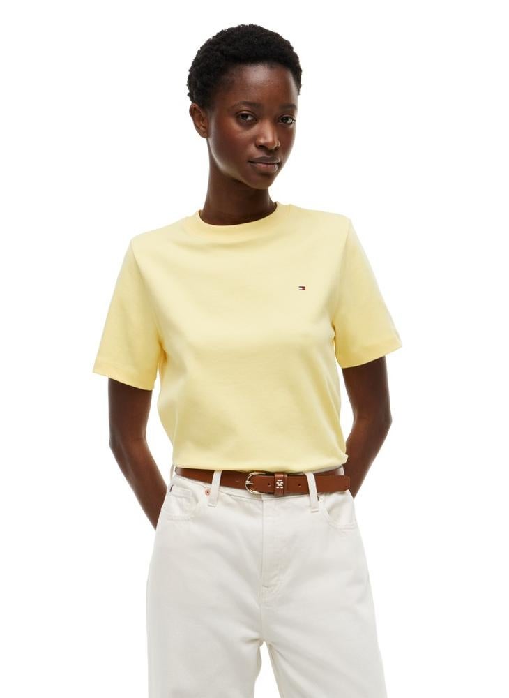 TOMMY HILFIGER Boxy Interlock Knit T-Shirt - Image 1