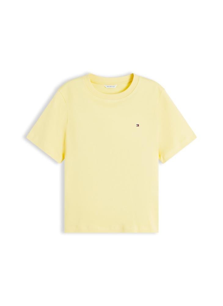 TOMMY HILFIGER Boxy Interlock Knit T-Shirt - Image 5