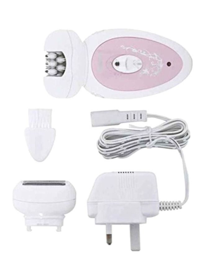 GEEPAS 2 in 1 Rechargeable Epilator Set White/Pink - Image 3