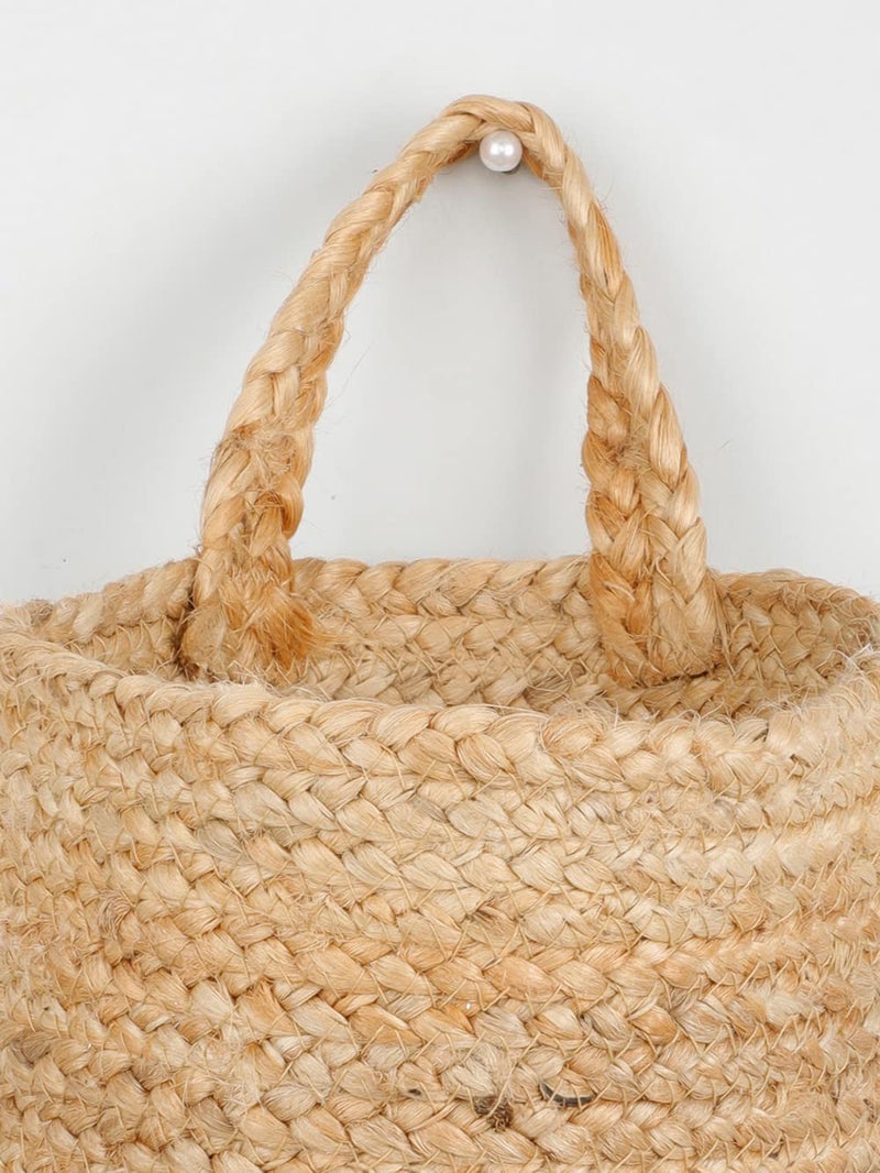 pepme Jute basket plain with single handle  - Image 4