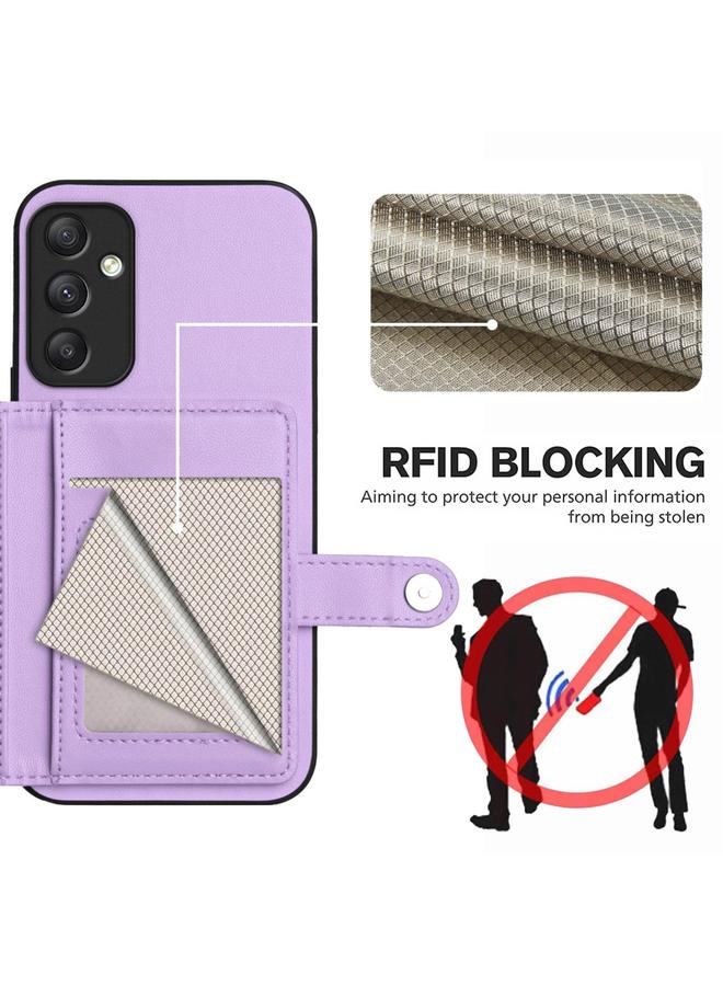S-TOP Case For Samsung Galaxy A34 5G Button Card Bag RFID Anti-theft Phone Case - Image 3