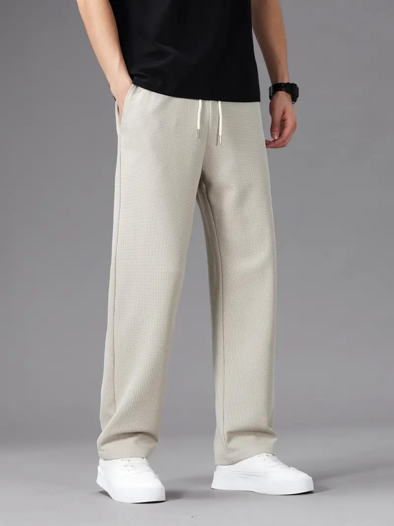 JVX Trouser for Men || Casual Trouser || Track Pant for Men || Trackpants || Mens Track Pant (TROUSER-03) (in, Numeric, 38, Cream) - Image 2