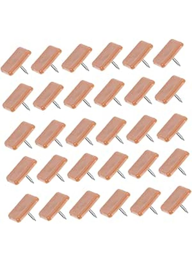 30 Pieces Furniture Glide Nails Chair Leg Pads Protectors For Hardwood Floors Drawer Slide Repair - Image 1
