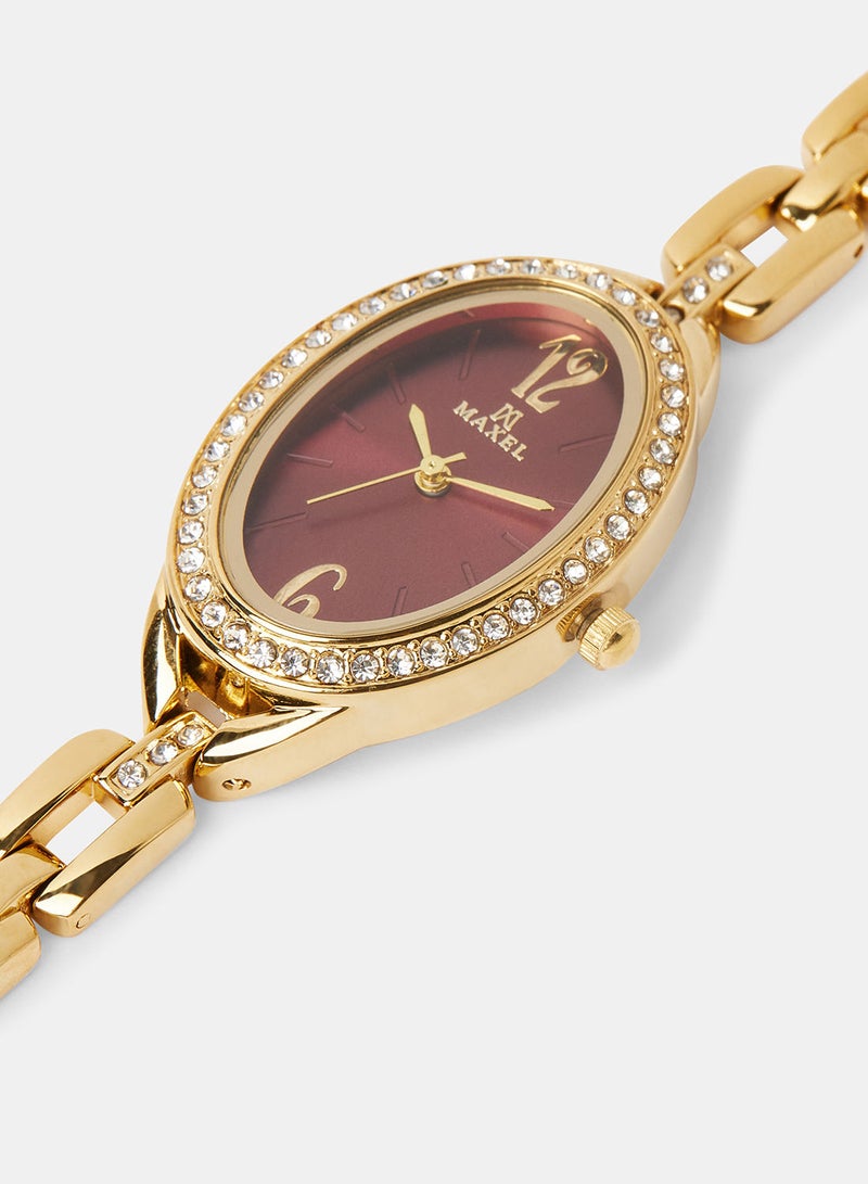 Maxel Women's Embellished Wrist Watch MX75 - Image 2