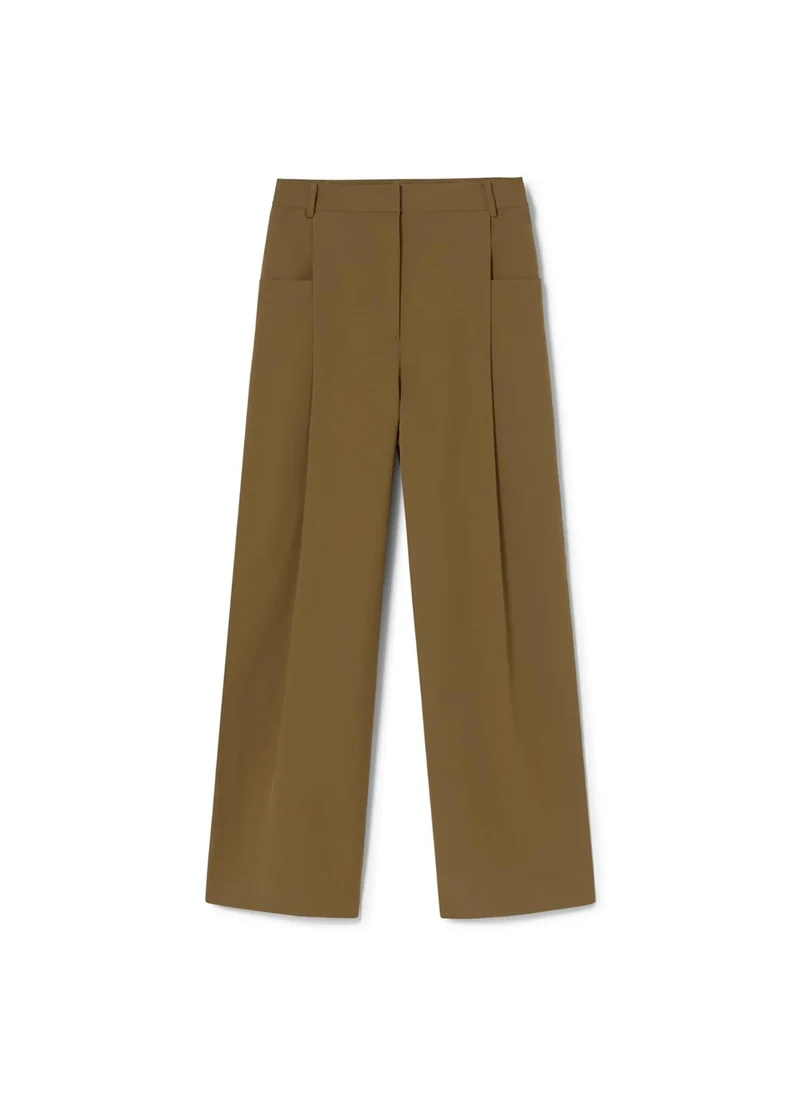 Lola Casademunt Cropped straight fit poplin trousers