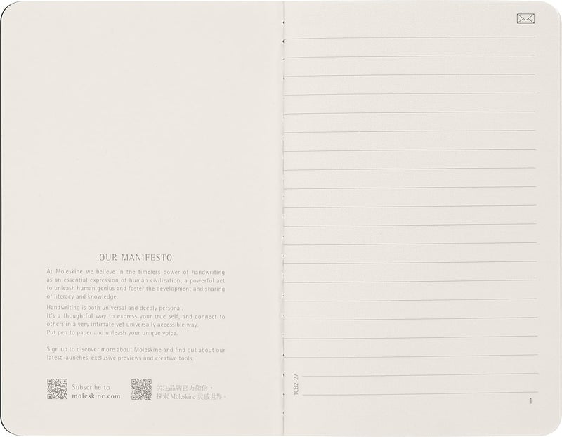 موليسكين مجلة سمارت كاهير، جيب، مسطرة، أسود، غلاف ورقي (3.5 × 5.5) - Image 4