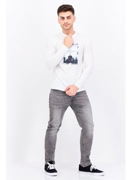 Sorbino Men Crew Neck Short Sleeves Graphic Print T-Shirt, White  - Image 4