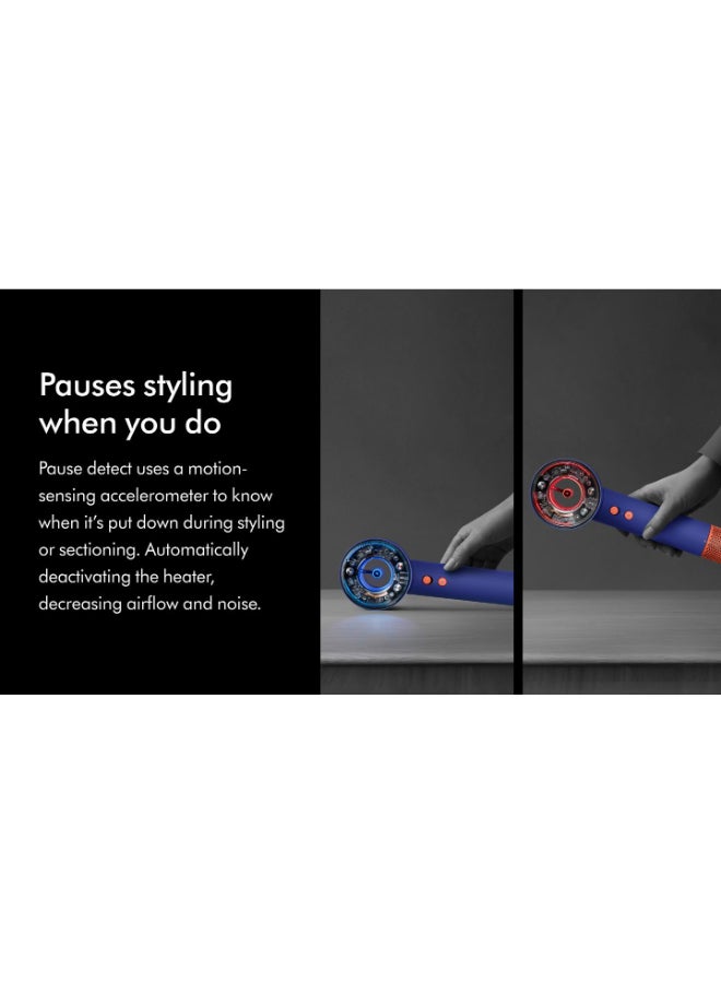 دايسون Renewed - Supersonic Nural HD16 Hair Dryer Fast, Intelligent Drying Vinca Blue/Topaz - Image 3