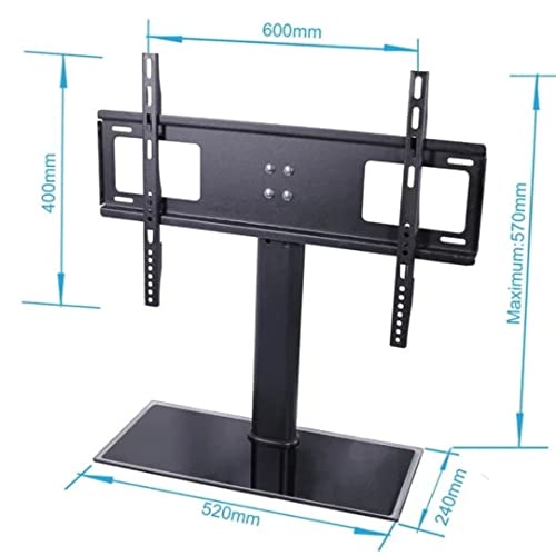 Gadget Wagon 32 40 43 48 49 50 55 inches LED TV Table Top Leg Stand Universal with Tempered Glass Base - Image 3