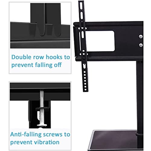 Gadget Wagon 32 40 43 48 49 50 55 inches LED TV Table Top Leg Stand Universal with Tempered Glass Base - Image 5