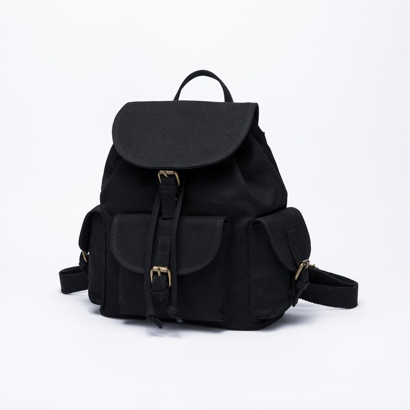 YONBEN Backpacks - Drawstring Design- Women's Backpacks with Magnetic Buckle Fastening - Multiple Pockets ï¼ˆBlackï¼‰ - Image 5