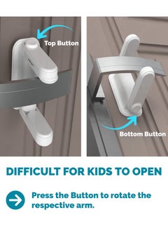 KidDough Baby Proofing Door Handle Safety Locks- Pack Of 2, Protection From Lever Locks In Rooms, Kitchen, Balcony And More, Pull Lever Type Handle Proofing Locks, Baby Safety Products, White  - Image 5