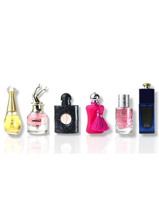 Premium Mini Perfume Set for Women 25 ml (6 Pieces) - pzsku/Z17F9FDD6F5B9894E2EB8Z/45/_/1734450022/36e48144-a9ea-4d4a-8adf-04dc328932ee