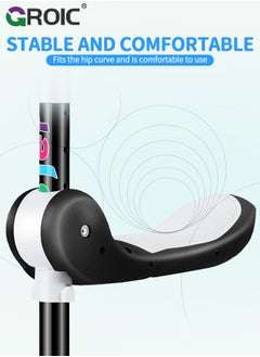 GROIC 2-in-1 Kick Scooter 3 Wheel Toddler Scooter for Kids, Scooters with LED Light up Wheels and Music, Lean to Steer, Foldable, Adjustable Height & Removable Seat, Widened Non-Slip Deck  - Image 4