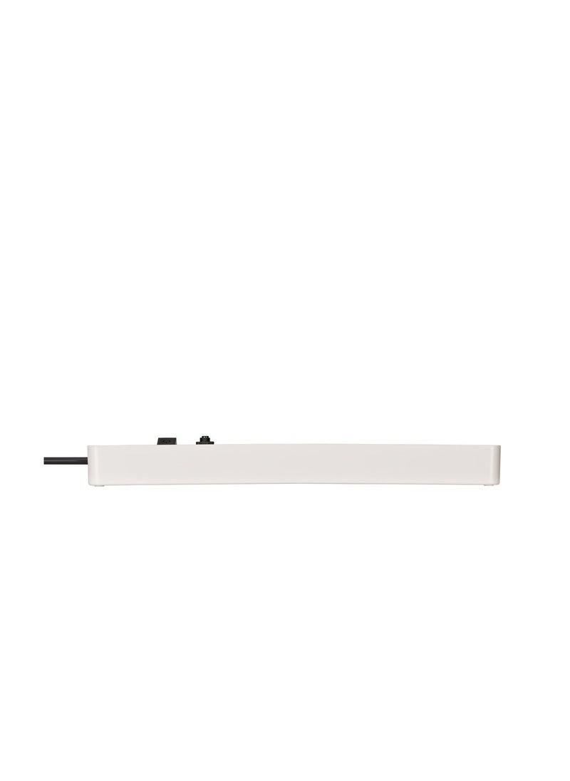 Brennenstuhl - Brennenstuhl 5-Way Extension Cord Black and White 3m - Image 1