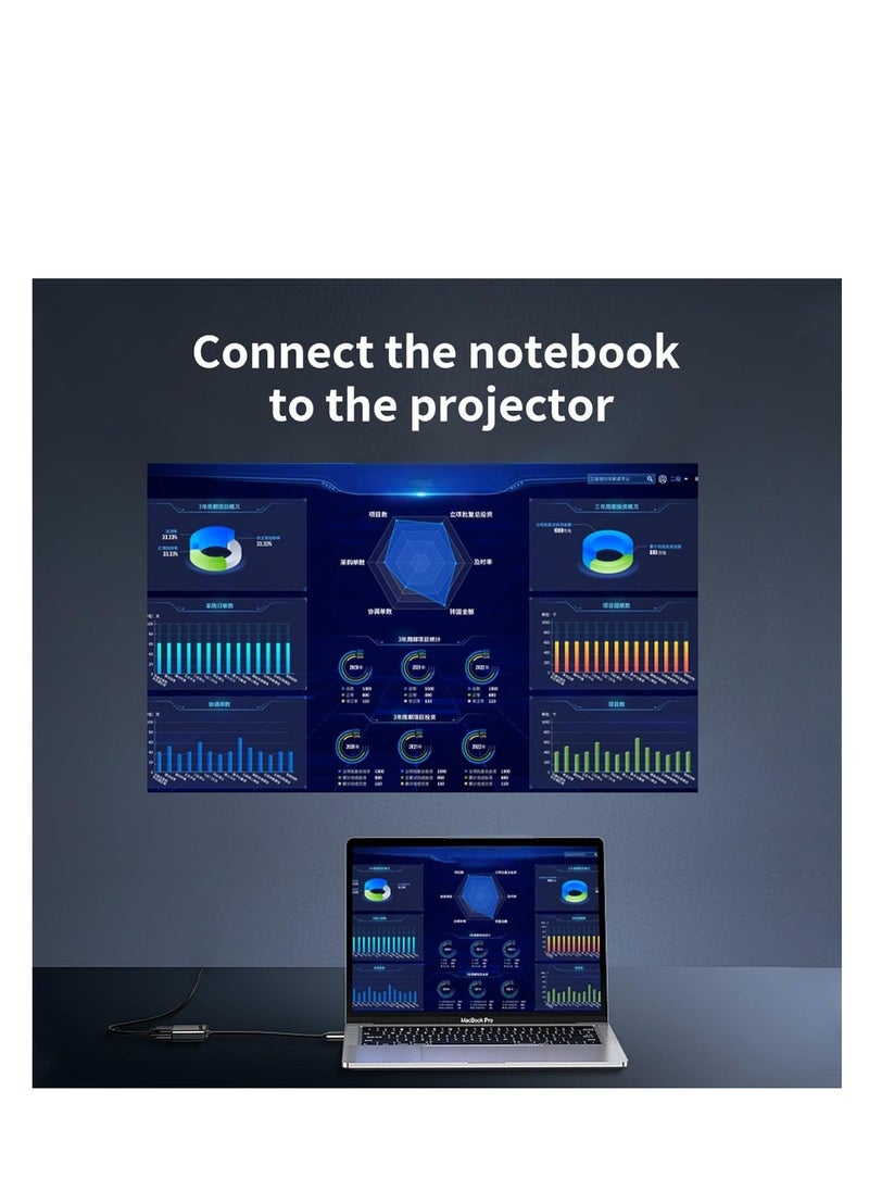 Wireless Bluetooth enabled Android projector with 2.4 5G WiFi, quadrangle trapezoid design and a projection distance ranging from 0.8 to 5 meters.