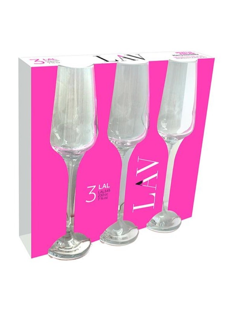 LAV Lal Water Glasses Set 3 Pieces Pack 230 ML - Image 2