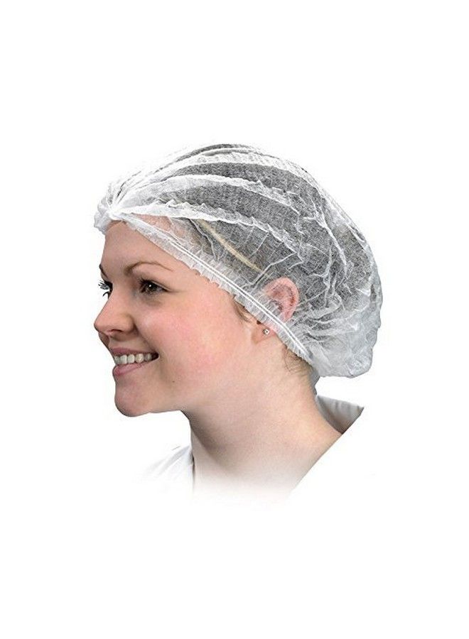 ROYALS Disposable Stretchable White Caps Cover Hair For Cooking & Hygiene (70Pcs) - Image 2