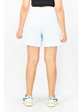 adidas Originals Women Sportswear Fit Embroidered Logo Training Short, Turquoise  - Image 2