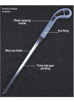 HSBNT ENTERPRISE Portable 9Inch Hand Saw for Garden Household Use High Strength AntiSlip Steel Hand Saw for Wood Tree and Ice Cutting Durable Hand Saw Cutter Pack of 1  - Image 3