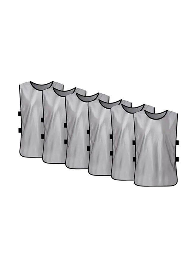 NIBEMINENT 6-Piece Soccer Pinnies Quick Drying Football Vest Team Training Bibs - Image 1