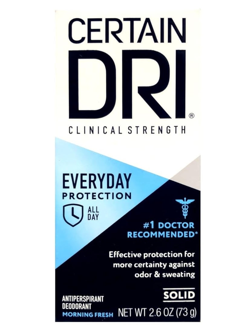 CERTAIN DRI Certain Dri Everyday Strength Clinical Anti-Perspirant/Deodorant Solid Morning Fresh - 2.6 oz Package May Vary  - Image 1