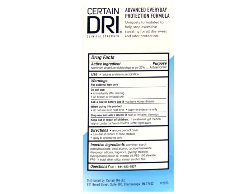 Certain Dri Everyday Strength Clinical Anti-Perspirant/Deodorant Solid Morning Fresh - 2.6 oz, Pack of 2 - Image 3