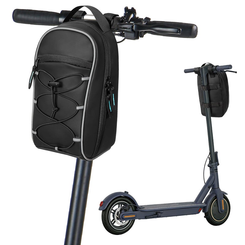 PGmoon Electric Scooter Bag with 4L Large Capacity, Universal Electric Scooter Handlebar Storage Bag with Multiple Pockets for Carrying Tools, Water-Resistant (Patent Design) - Image 1