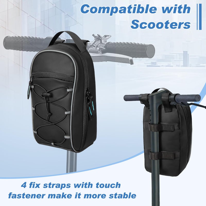 PGmoon Electric Scooter Bag with 4L Large Capacity, Universal Electric Scooter Handlebar Storage Bag with Multiple Pockets for Carrying Tools, Water-Resistant (Patent Design) - Image 3