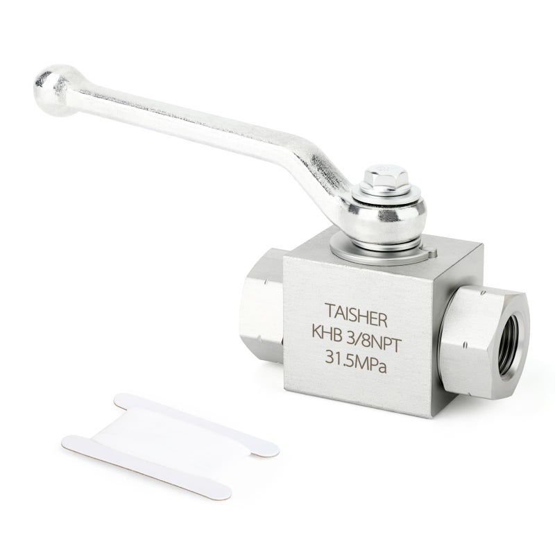 TAISHER 1PCS KHB 38 NPT High Pressure Hydraulic Ball Valve Carbon Steel ShutOff 2 Way Ball Valve - Image 2