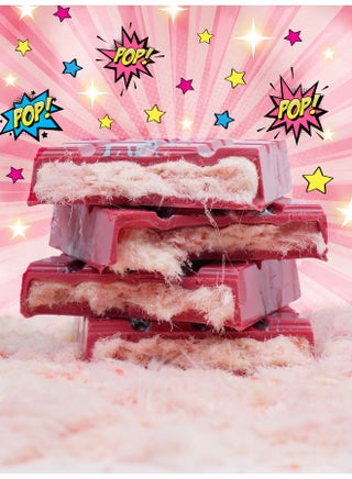 Hairy Daddy with Popping Candy in White Chocolate Bar (Viral Angel Hair Chocolate)