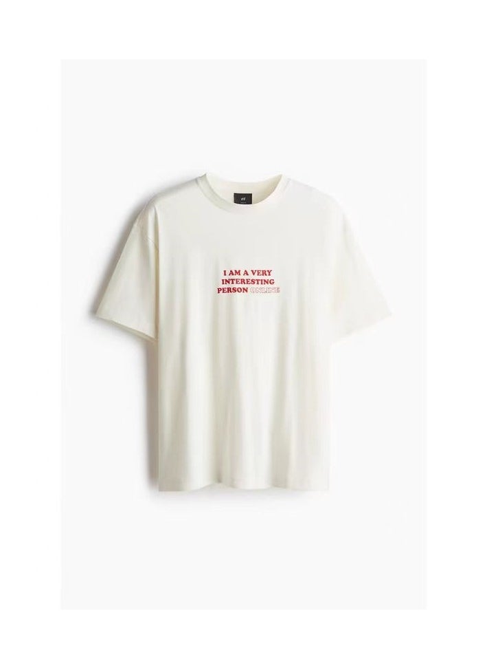 H and M - New HM Casual Loose Cotton Short Sleeved Shirt - Image 1
